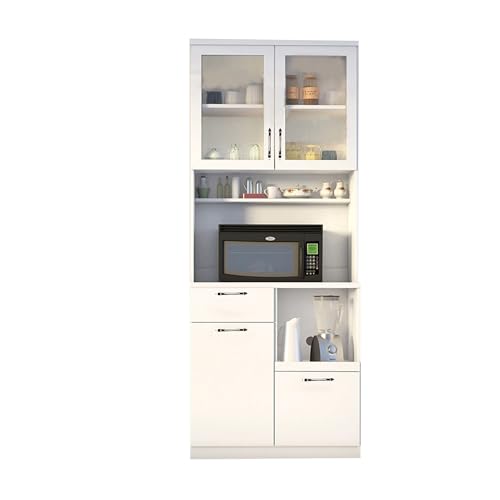 Image of Alpine Willow Crockery Cabinet I Kitchen Cabinet I Bar Cabinet I Multi Purpose Cabinet for Kitchen I Cabinets for Living Room I Crockery Unit I Pantry Unit I Microwave Unit I Hutch