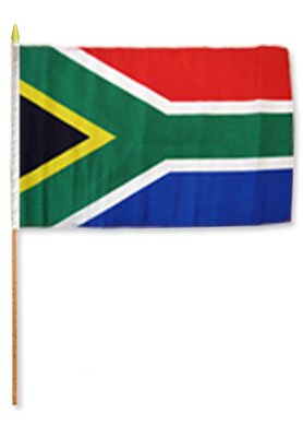 Flags Importer STI-Southafrica Dozen 12x18” Stick Flags, Multi