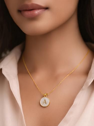 Image of Rubans Demi Fine Stainless Steel Alphabet Pendant CZ Gift for Women & Girls