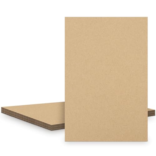 Image of Golden State Art 5 Pack 24x36 Corrugated Cardboard Sheet 3 /16 inch Flat Inserts