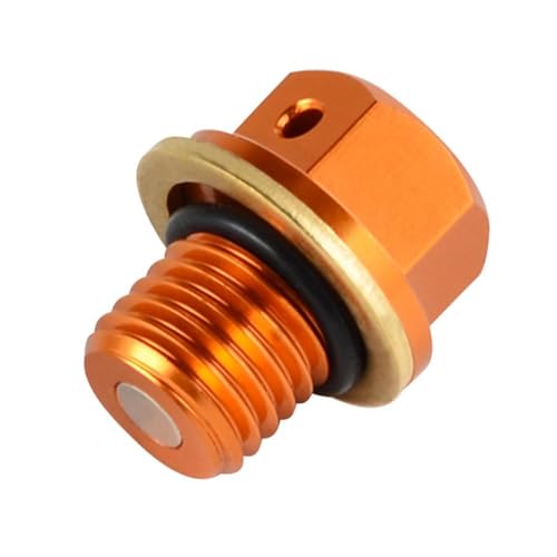 Tornillo de vaciado magnético M12XP1.5 naranja para moto de aventura 690 y SMC R