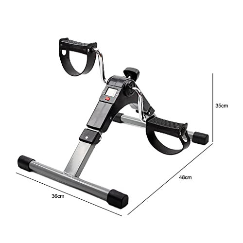 Bicicleta mini portátil con pedales y pantalla LCD miniatura 6