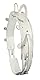 PFIFF 004177 Voltigiergurt ’Extra’, stabile Handgriffe, anpassbarer Bauchgurt, weiß, Full