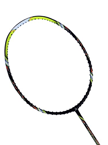 Image of Ashaway Vex Striker 100 Badminton Racket | Unstrung | 84g | Up to 28 LBS | Head Light (Black)