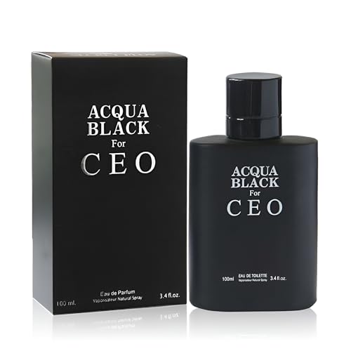Image of AFLUXE Aqua Black Ceo, Eau De Toilette Spray Perfume, Fragrance For Men- Daywear, Casual Daily Cologne Set With Deluxe Suede Pouch- 3.4 Oz Bottle- Ideal EDT Beauty Gift For Birthday, Anniversary