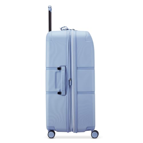Image of DELSEY PARIS Chatelet Air 2.0, 28 Inch Checked Suitcase, Light Blue
