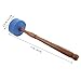 Abaodam Professional Singing Bowl Mallet Blue Felted Handle Wooden Wand for Tibetan Sound Bowls Ergonomic Grip Striker for Meditation and Relaxation Sessions