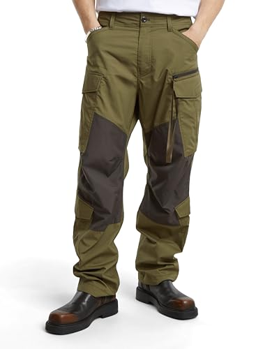 G-Star RAW Herren Rovic Zip 3D Loose Pants D25219, Grün (Dk Moss D25219-d308-4674),32W / 30L – Ansicht 1