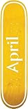 April OG Logo Skateboard Deck 8.25 Yellow