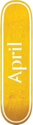 April OG Logo Skateboard Deck 8.25 Yellow