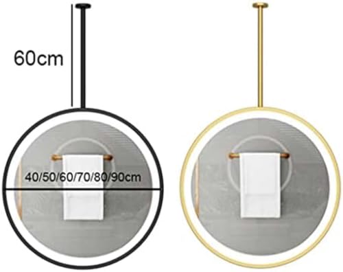 Espejo de baño con luz LED redondo para transformar la decoración de tu pasillo o dormitorio 2
