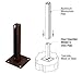CRL PSB1ABRZ Matte Bronze AWS Steel Stanchion for 180 Degree Round or Rectangular Center or End Posts