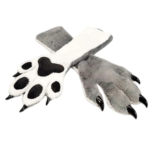Regalo de piel sintética en forma de manoplas de zorro y guantes con garras para entusiastas