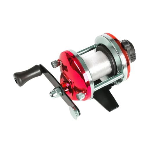 FOYTOKI Fishing Line Winder Spooling Tool for Smooth Reels Tightness Control Portable Fishing Wire Spooler Lightweight Design for Easy Handling Red