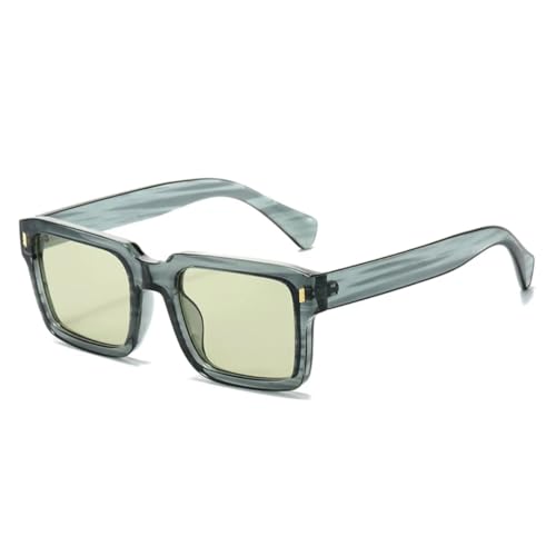Lunettes de soleil tendance carrées rétro punk rivets protection UV400 pour femme
