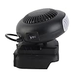 Calentador pequeño de 170 W 2 velocidades 18 V funciona con pilas para BL1815, BL1820, BL1530, BL1840, BL1850, BL1860
