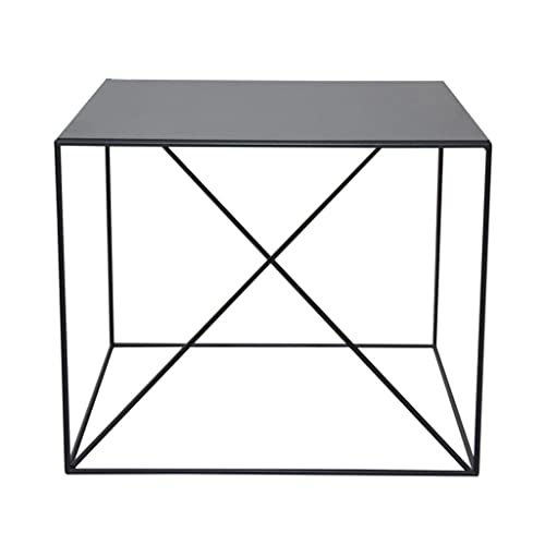 Table de chevet noire et support de canapé pour optimiser le rangement des petits salons - 2