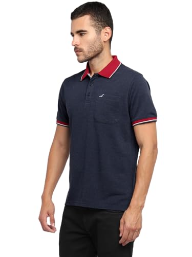 Image of AMERICAN CREW Polo Collar T-Shirt for Men with Pocket