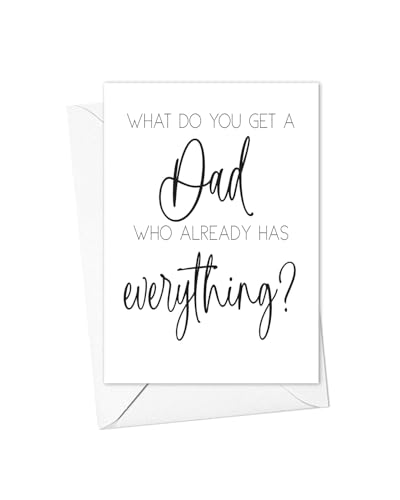 Pregnancy Announcement Card for Dad Grandpa Baby Reveal Card Baby on the Way Card from Son or Daughter (What do you get a Dad who has everything?)