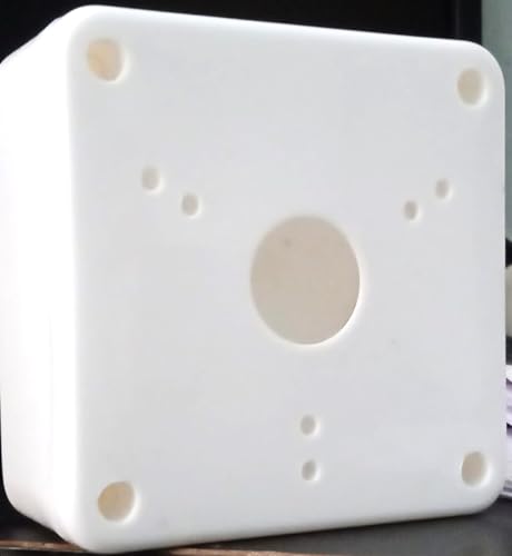 Image of SECURE FIRE PVC Square Junction Box for CCTV Camera Mounting 4X4,White.Pack Of 60