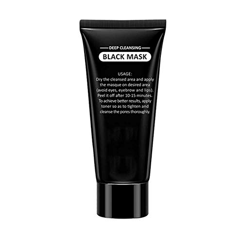 UNGLINGA Black Mask Blackhead Remover Purifying Peel Off Mask Bamboo Activated Charcoal Face Deep Pore Cleansing Mask For Face Nose and Acne Blemishes Treatment