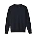 SMINLING Pinker Boys School Uniform Cardigan Sweater V-Neck Soft Cotton Clothing(Dark Navy,6-7 Years)