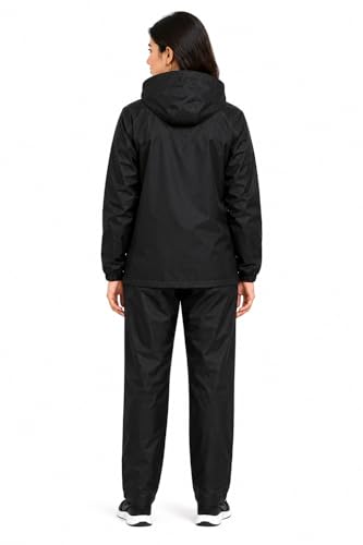 Image of Romano nx Women's 100% Waterproof Rain Suit, Hooded Jacket with Pants, Reversible Double Layer, 3 Years Warranty