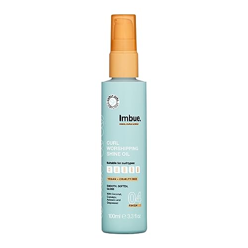 Imbue Curl Nourishment Oil for Curly Hairs 3.3 fl oz - Vegan, Curly-Girl Compliant, Curls Styling Product