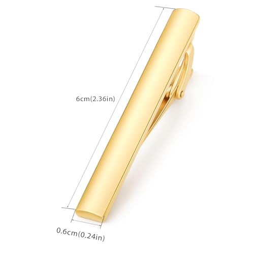 Image of HONEY BEAR 5cm /5.4cm /6cm Mens Tie Clip Bar for Normal Size Steel Business Wedding Gift 1.97 inch /2.12 inch /2.36 inch