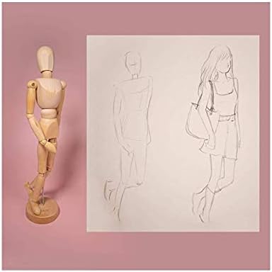 Maniquí de Madera Articulado de 8 Pulgadas para Dibujo y Decoración miniatura 2