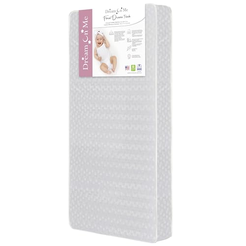 Image of Dream On Me Universal Cradle Mattress, Waterproof, 2 Inches Fiber Core Cradle Mattress, Greenguard Gold Certified, Made in USA