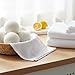 Unscented All Natural Reusable Wool Dryer Balls, 6 Pack XL Premium New Zealand Wool - Eco-Friendly Fabric Softener Alternative to Dryer Sheets & Liquid Softeners - Reduces Wrinkles - 1000+ Loads