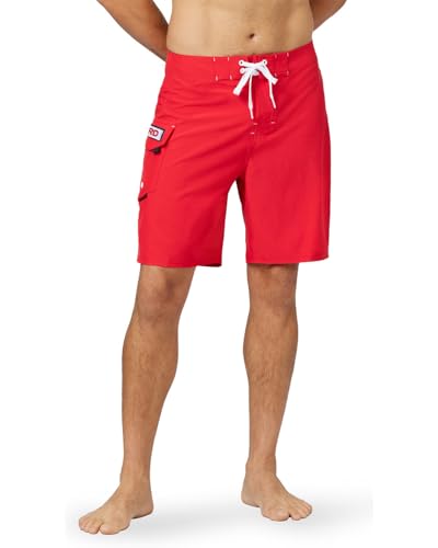 Maui Rippers Men's Lifeguard Uniform Swim Trunks Stretch 19" Outseam3