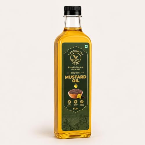 Image of Choudhary Farm Cold Pressed Mustard Oil | Kachi Ghani | 1L