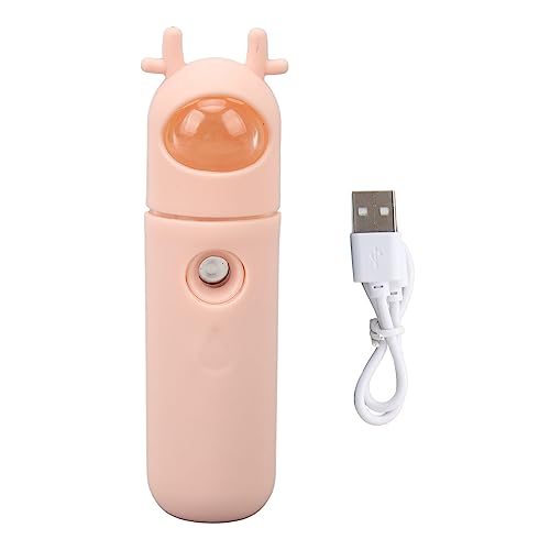18ML Nano Facial Mister Summer Mini niebla facial portátil, pulverizador de niebla USB, máquina de atomización de vapor facial para el cuidado de la piel, tanque de agua Nano (Deer)