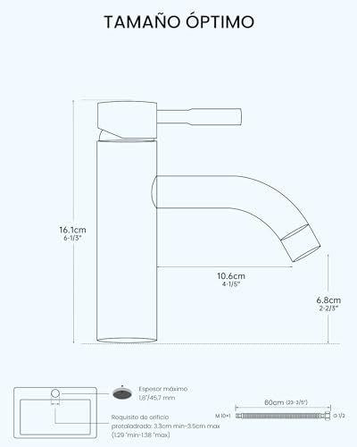 Mejores review On-line Monomando lavamanos que puedes comprar esta semana. 30 Imagen adicional