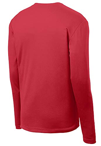 DRIEQUIP Mens Moisture Wicking Mesh Texture Long Sleeve Tee Sizes XS-4XL2