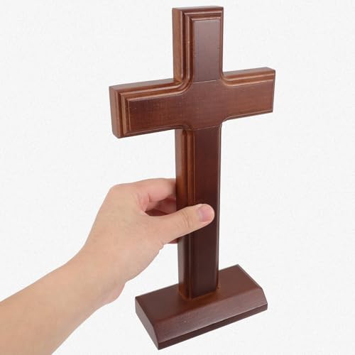 Cruz de mesa HOOTNEE obsequio especial de madera para celebraciones religiosas 7