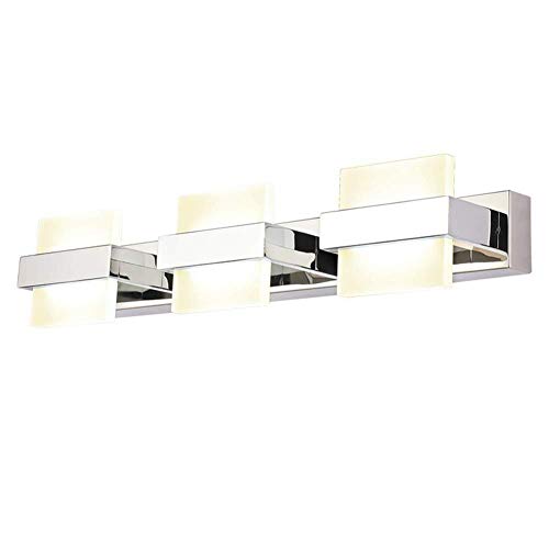 Preisvergleich Produktbild HYMY Badezimmerspiegelleuchte LED Edelstahl Wandleuchte Für Schminktisch Flurbeleuchtung,52cm