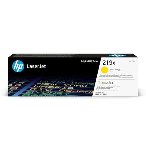 HP Cartucho de Tóner Original LaserJet 219X de Alta Capacidad Amarillo