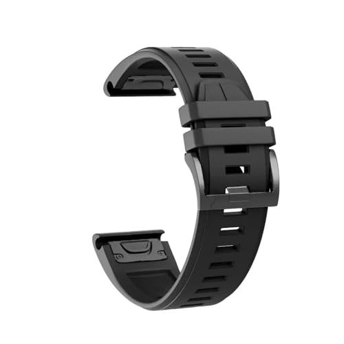 SRMVRNKNNK �V���R���X�g���b�v Fit For Garmin Fit For Fenix 7X 7 Pro Solar/Epix QuickFit WatchBand�ɓK��(Style2 Black,QuickFit 22mm)