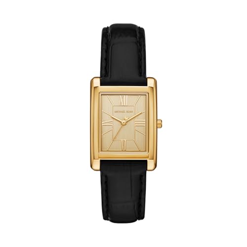 La Mejor Selección de Reloj Michael Kors Dama Top 5. 44 Reloj para mujer Michael Kors MK4965 Essex de piel en color negro