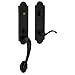 Baldwin 85354.190.Lent Boulder 3/4-Inch Escutcheon Handleset Emergency Egress with Beavertail Lever, Satin Black