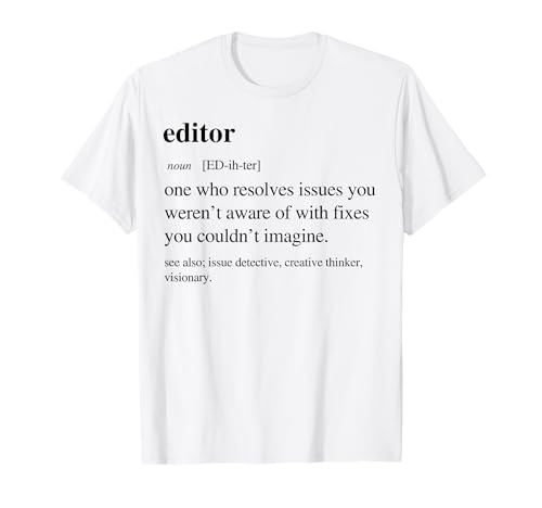 Editor Funny Definition Editors Video Editing Retirement Maglietta