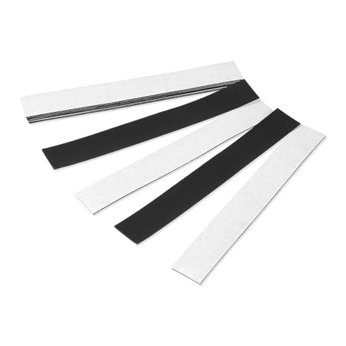 10 Stück Magnetstreifen Selbstklebend Stark, Flache Magnetklebeband, Rechteckiges Magnetband Selbstklebend, Flexible Magnet Klebeband für Whiteboard Organisation, DIY Projekte (15cm×2cm×1mm)