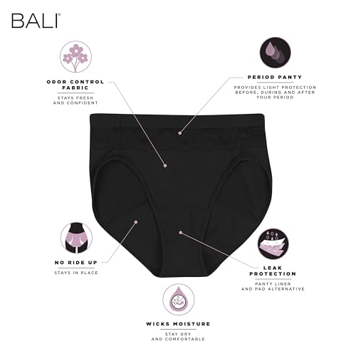 Bali Women's Period Underwear Brief, Beautifully Confident Hi Cut Period Underwear, Period Panties, Light Protection4