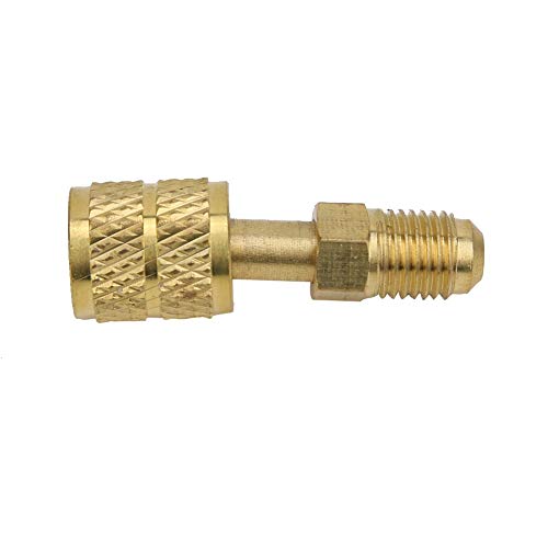 Adaptador de latón R410, macho a hembra, para manguera de carga de aire acondicionado mini split HVAC miniatura 3