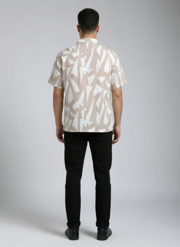 Image of GLORYBOYZ Men's Half Sleeves Abstract Printed Casual Shirt S-2XL