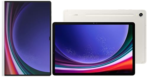 Image of Samsung Galaxy Tab S9 Ultra 36.99 cm (14.6 inch) Dynamic AMOLED 2X Display, RAM 12 GB, ROM 512 GB Expandable, S Pen in-Box, Wi-Fi + 5G Tablet, Beige with S9 Ultra Notepaper Screen, White