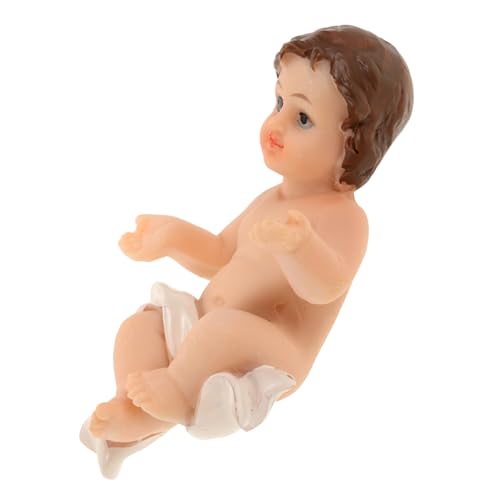 Alipis Beautiful Statue Resin Craft Figurine Lifelike Baby Jesus for Home and Office Decor